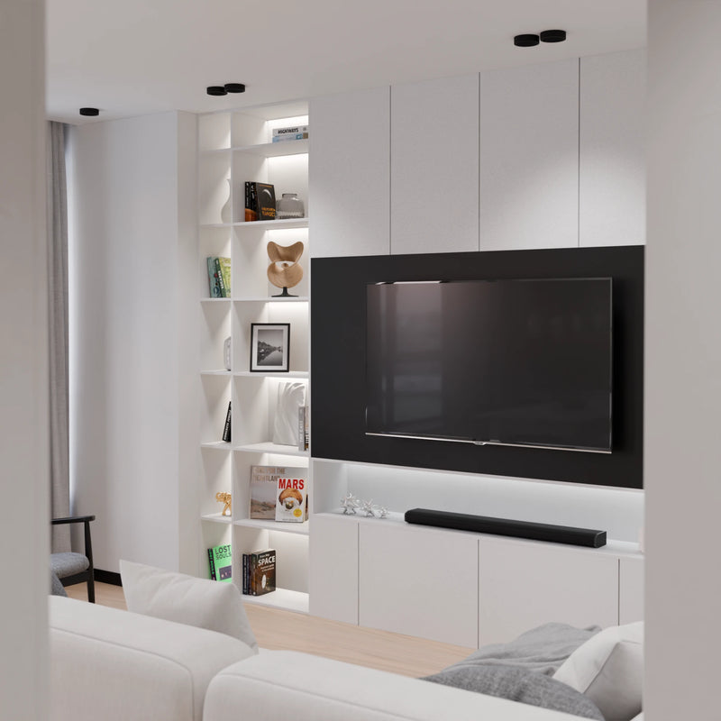 Tablero blanco personalizado a medida - aplicación mueble