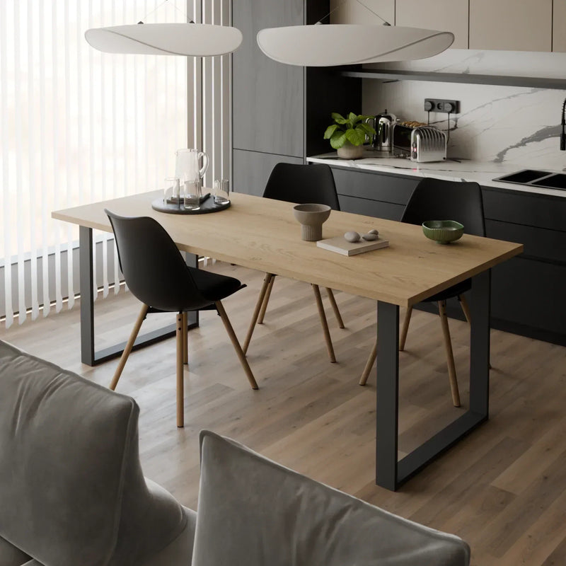 Mesa de comedor a medida Karna en acabado Roble Torro