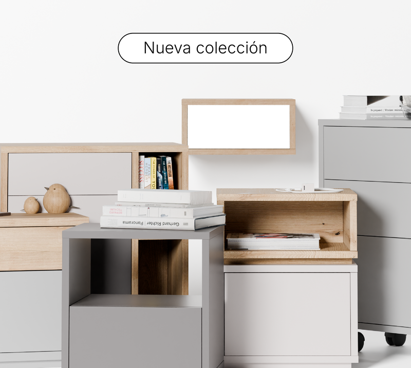 Nueva colección de cajoneras y mesitas de noche en Plykit