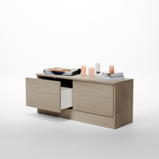 Banco cajonera Verona a medida Roble Cotta