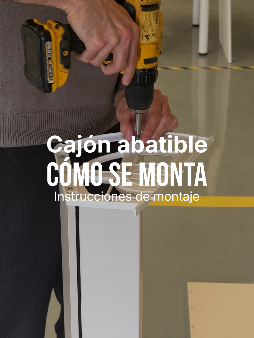 Cómo montar el cajón abatible