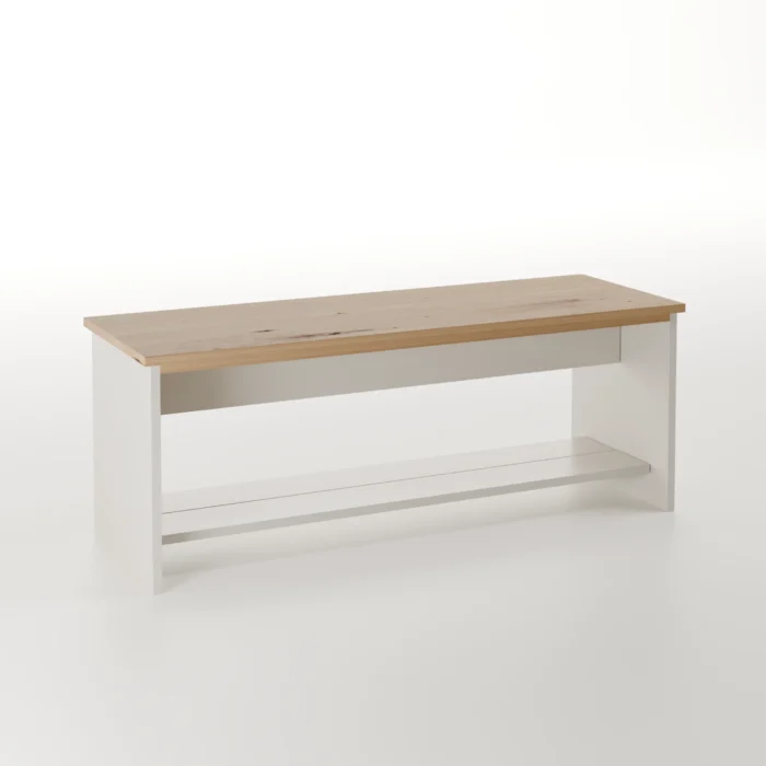 Banco con balda Génova a medida