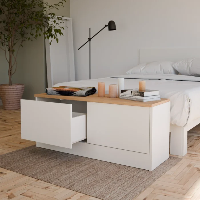 Banco cajonera 2 cajones Verona